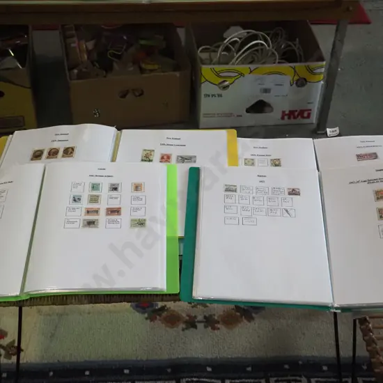 5x clear albums and stamps