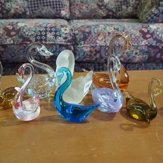 various glass ornaments