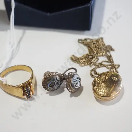 ring, pendant, locket, earrings