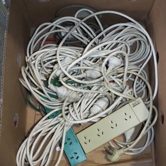 box of extension cords, multi boxes