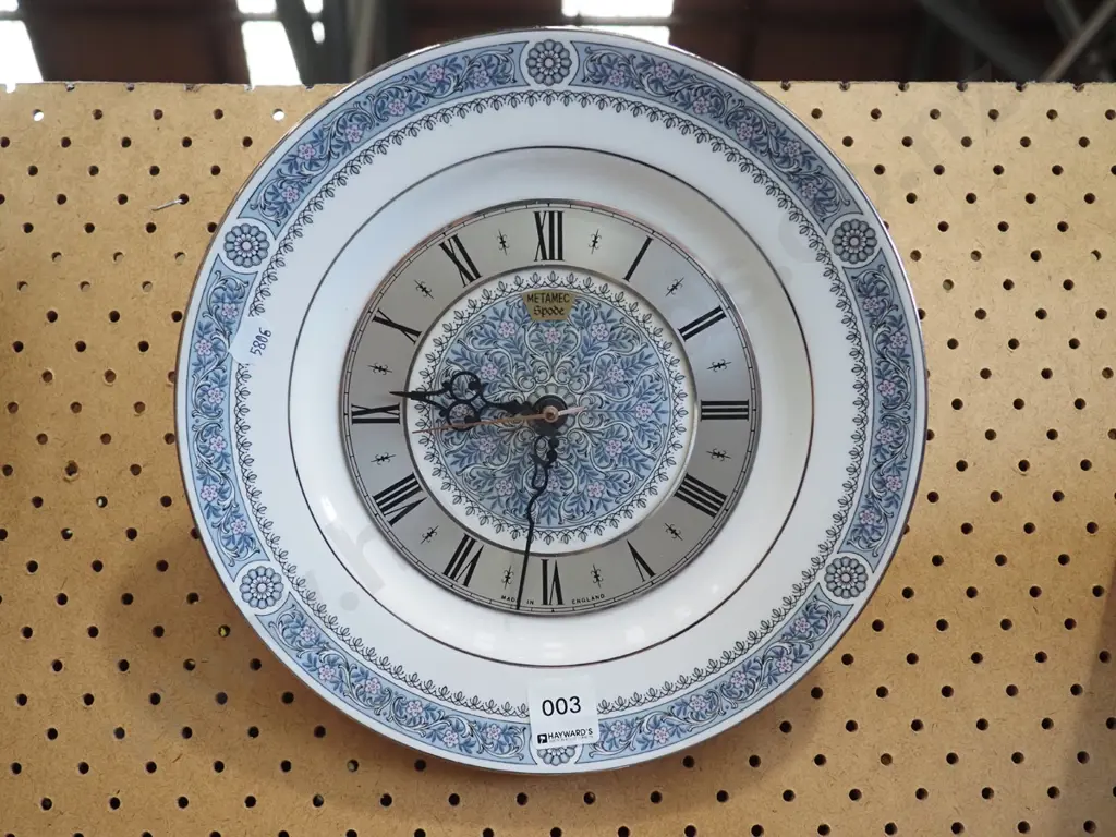 Spode plate wall clock Image 1++