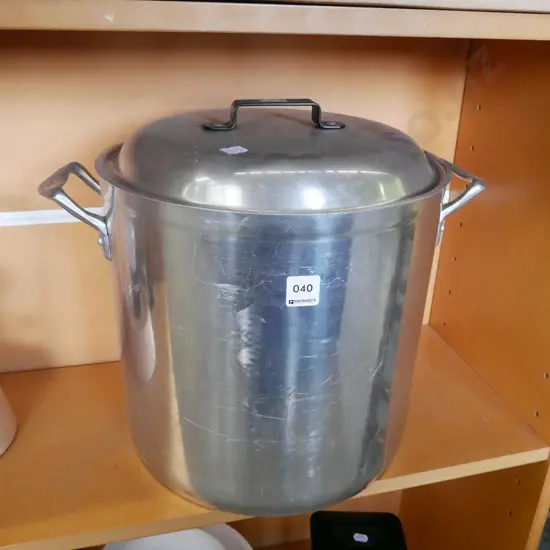 large aluminium stock pot H-380