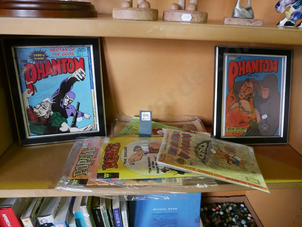 2 framed Phantom comics and other assorted comics Image 1++