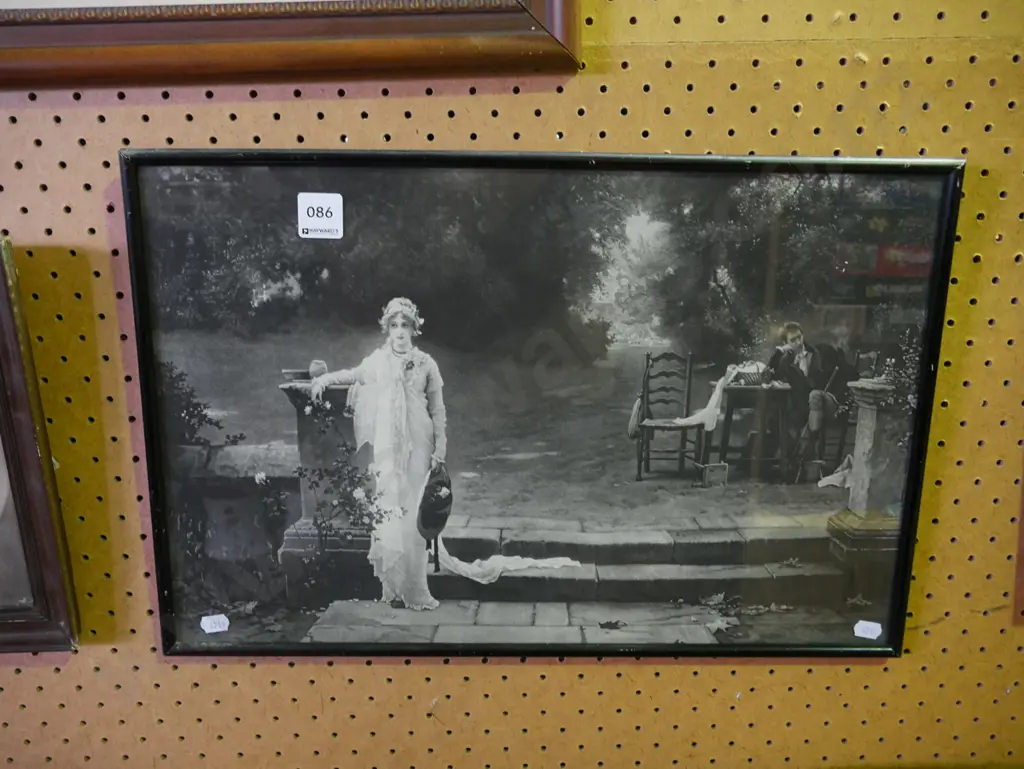 framed print - couple in garden Image 1++