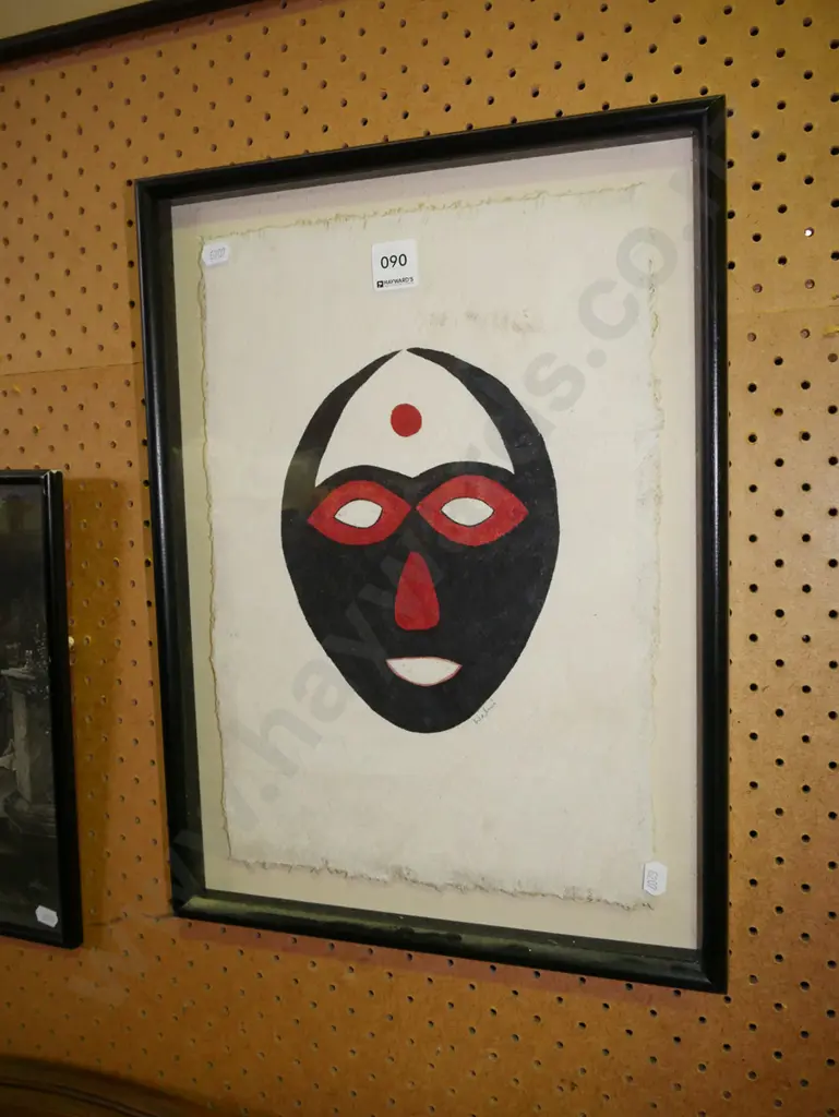 framed acrylic - mask Image 1++