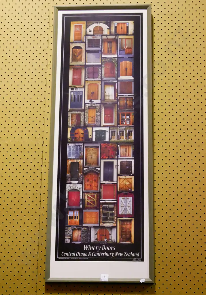 framed poster print - NZ winery doors Image 1++
