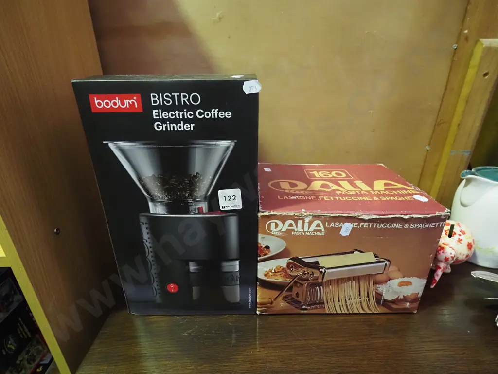 pasta maker and an electric coffee grinder Image 1++