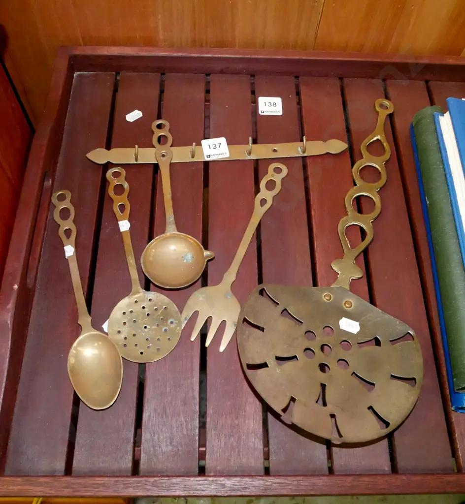 wall mounted brass utensils Image 1++