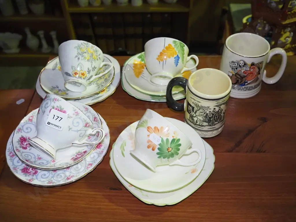 4 trios, 2 small beer mugs Image 1++