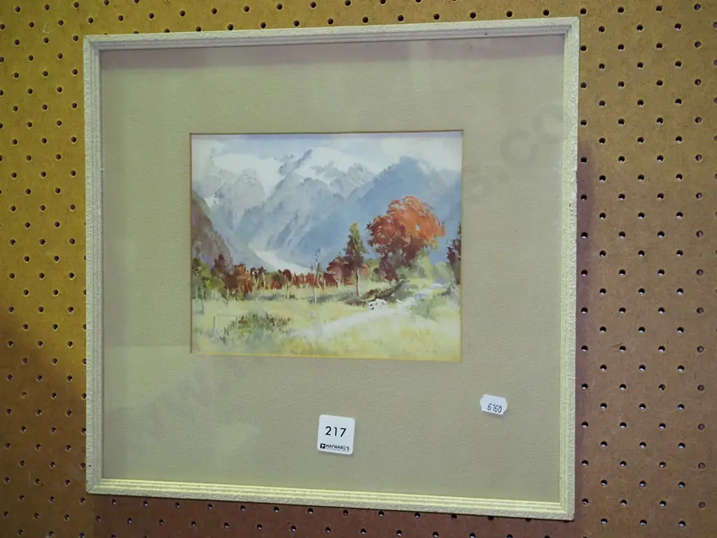 framed print - mountain scene Image 1++