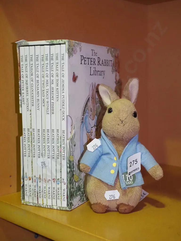 Peter Rabbit soft toy and slip-cased book collection Image 1++