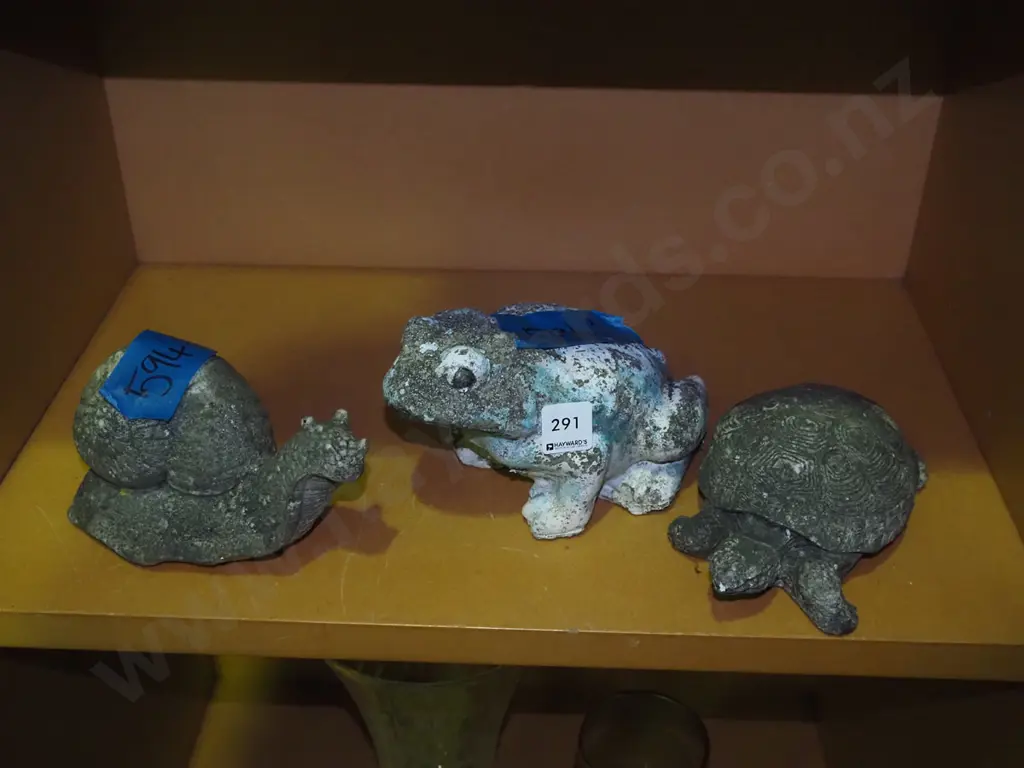 concrete garden ornaments - snail, frog, turtle Image 1++