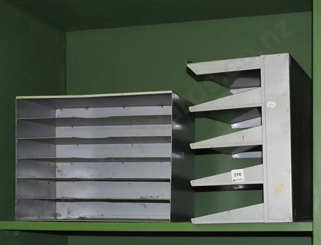 2 metal stationery organisers Image 1++