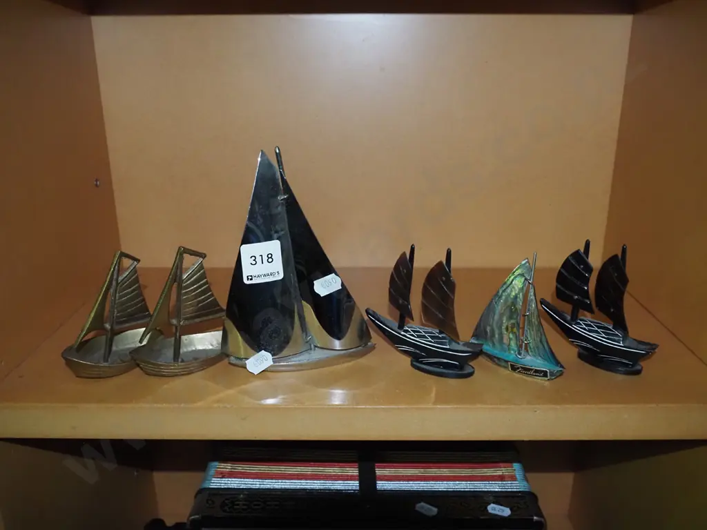 shelf of ornamental yachts Image 1++