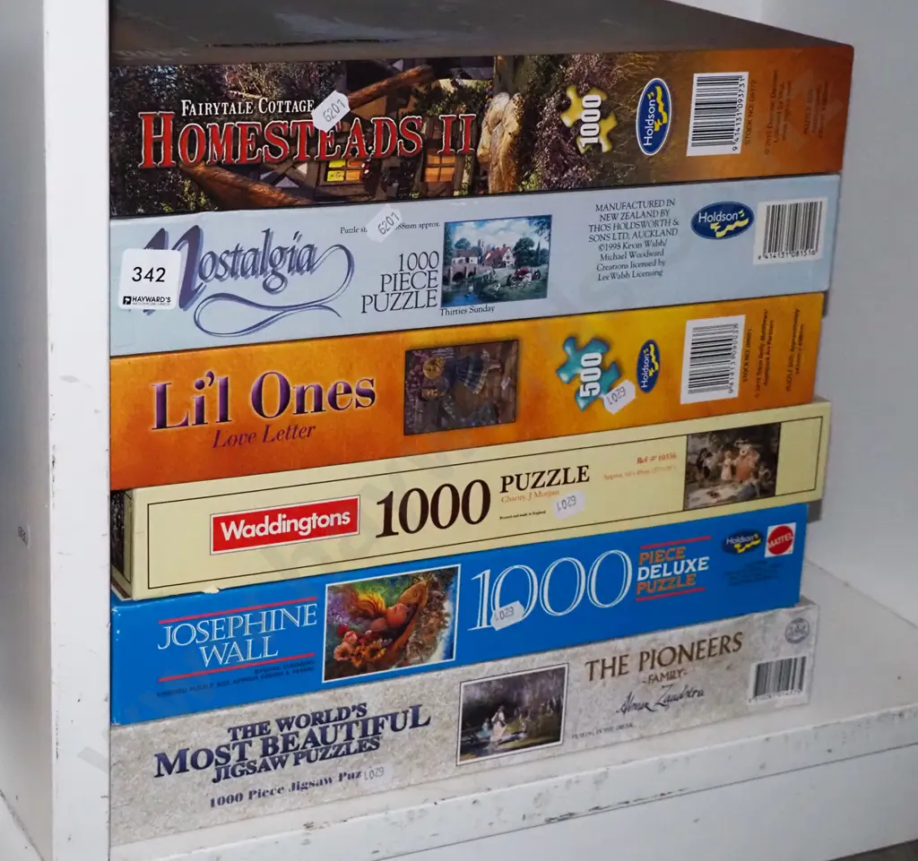 shelf of puzzles Image 1++