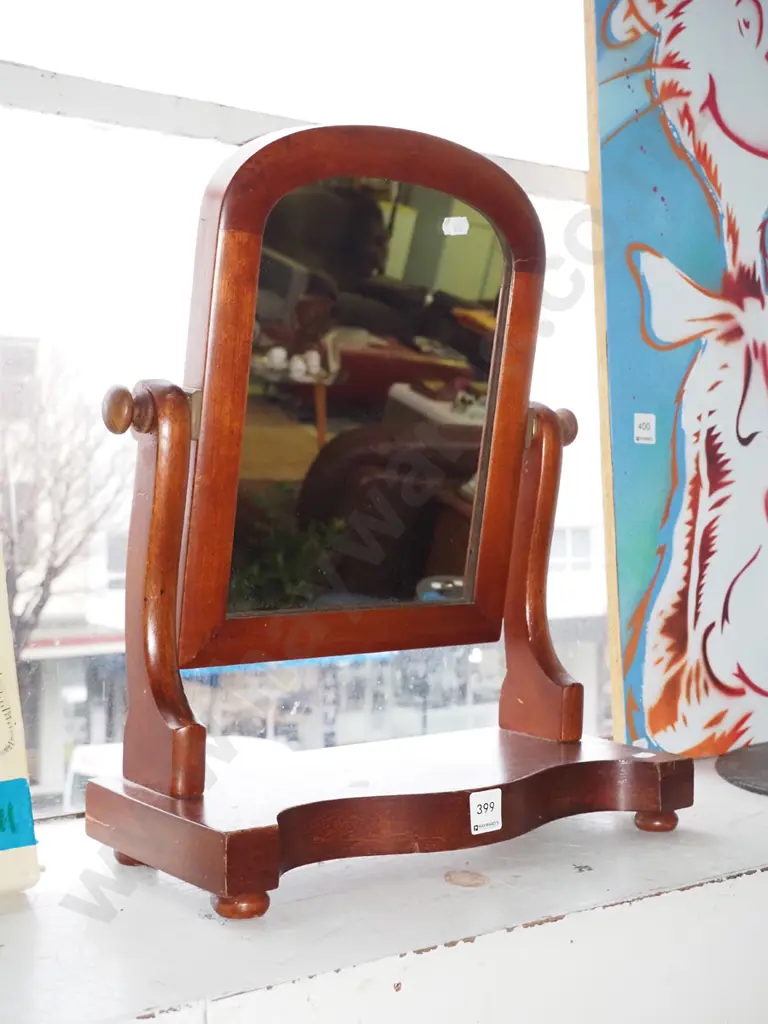 mahogany cheval dressing table mirror H-450 Image 1++