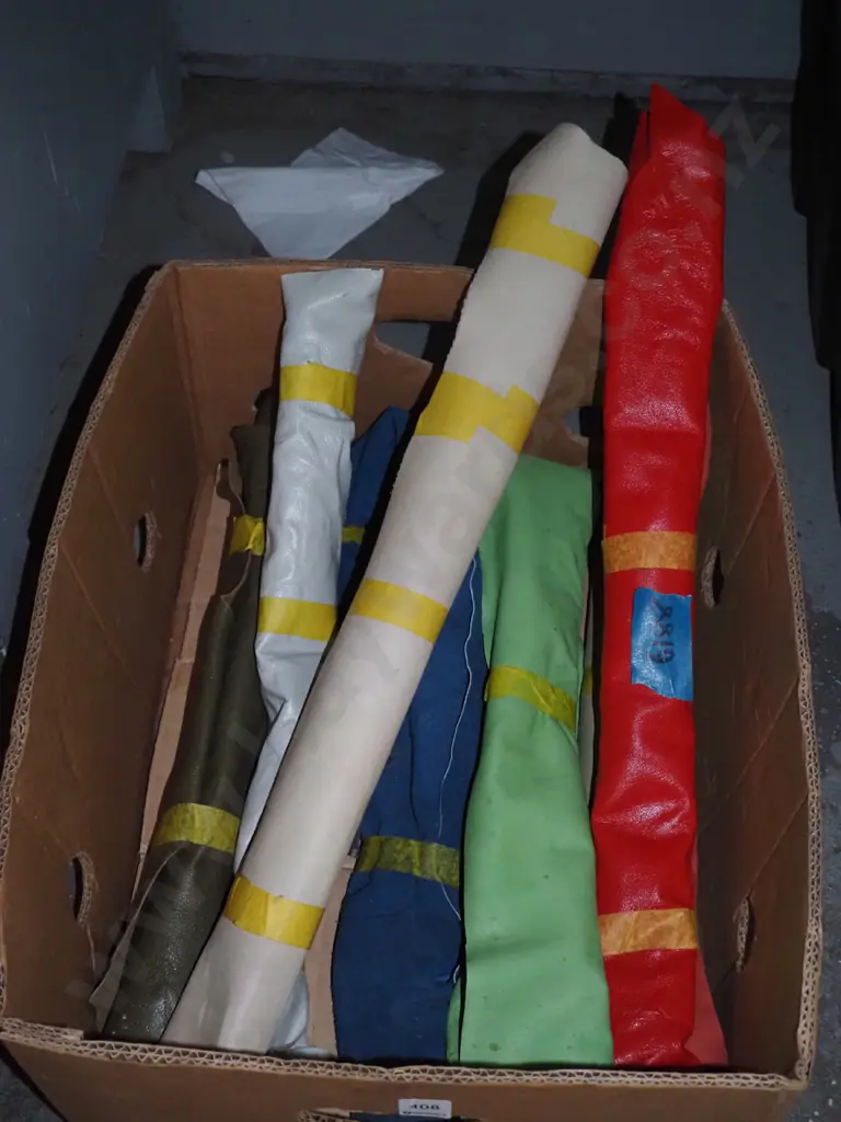 box of coloured leather rolls Image 1++