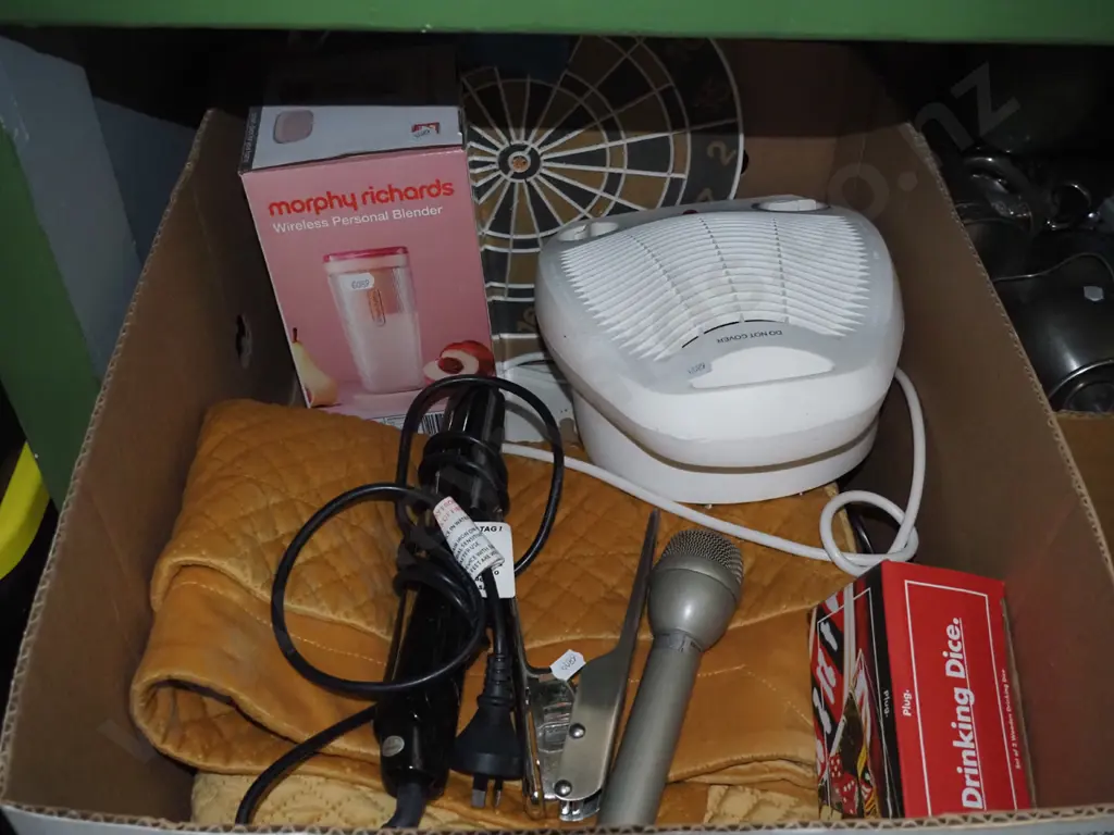 box of drinking dice, microphone, dart board, etc. Image 1++