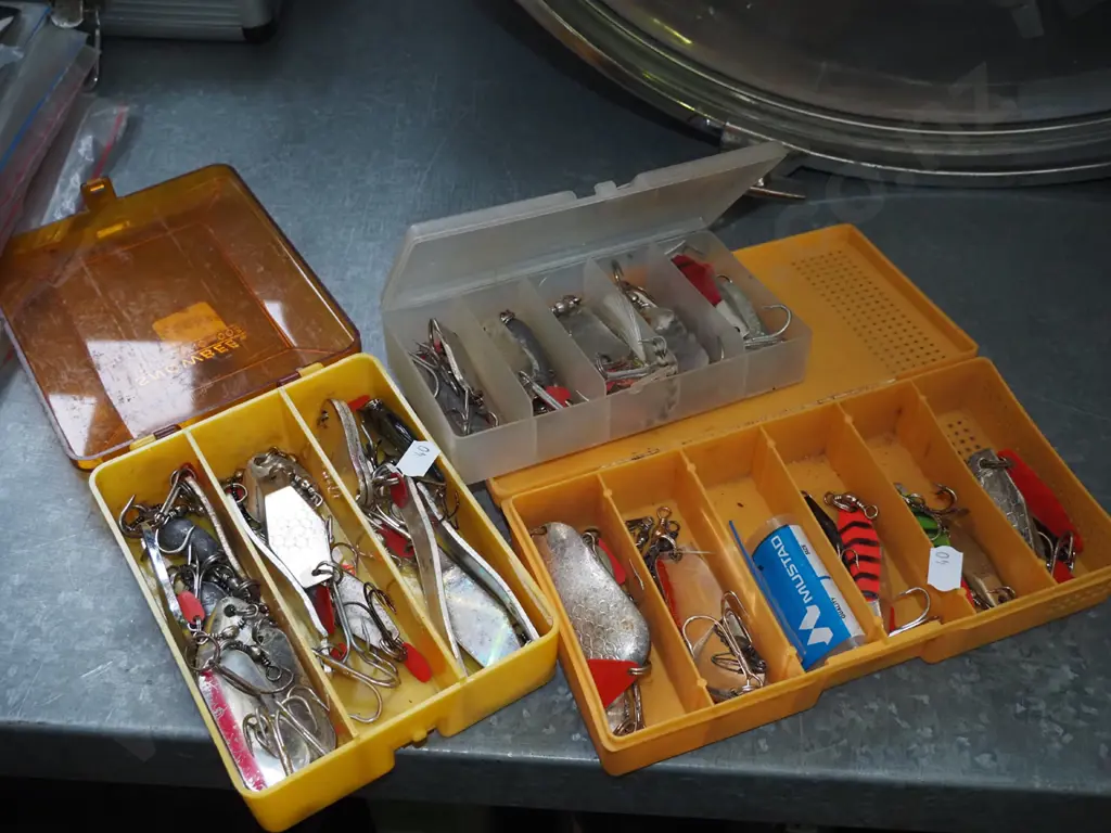3 tackle boxes and lures Image 1++