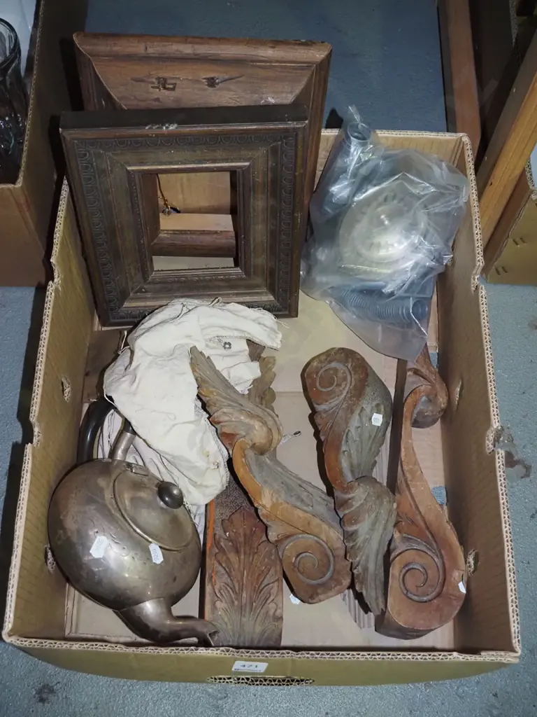 box; picture frames, corbells, etc Image 1++