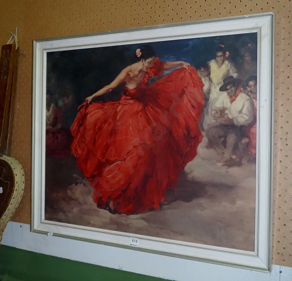 framed print - flamenco dancer Image 1++