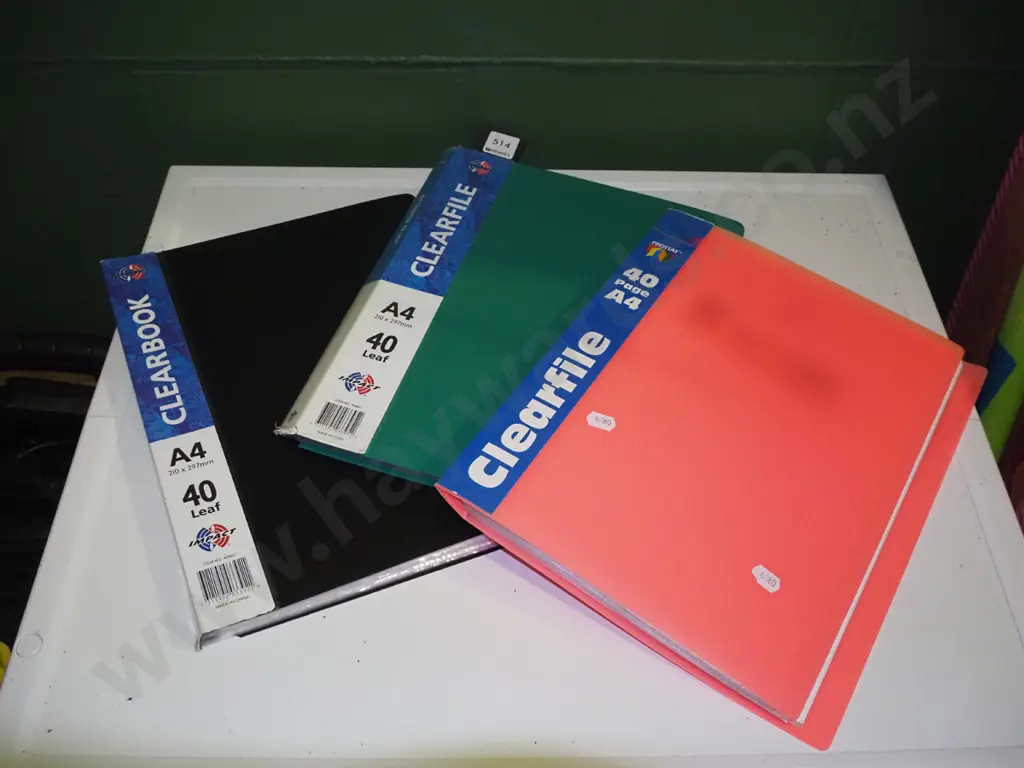 3 clear file stamp albums Image 1++