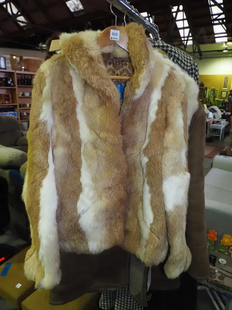 small ladies rabbit fur coat Image 1++
