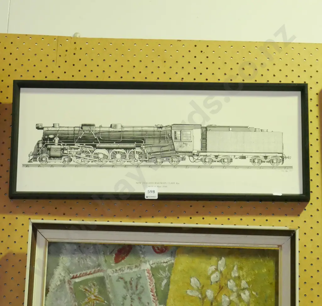 framed locomotive print Image 1++