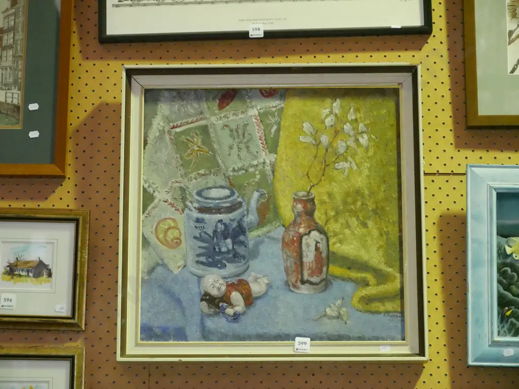 framed oil - Asian still life Image 1++