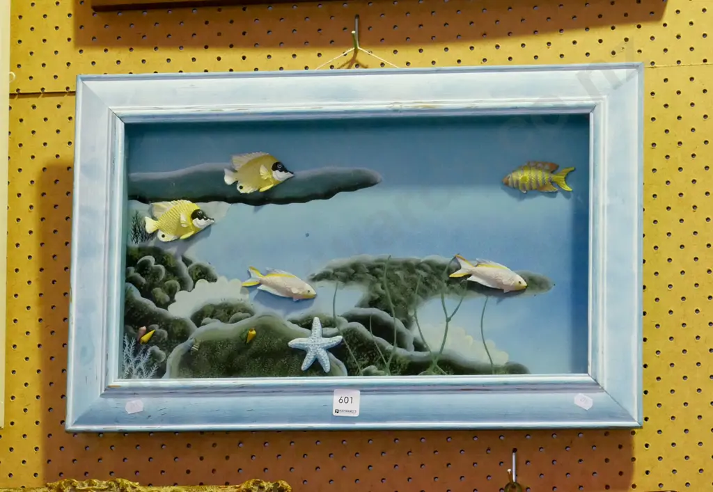 framed shadow box - ocean scene Image 1++
