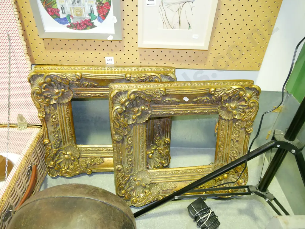2 very ornate gilt picture frames Each H-390 W-440 Image 1++