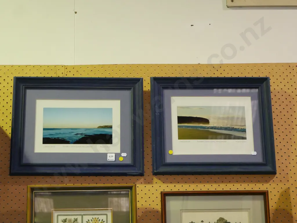 2 framed photographs - beach scenes Dunedin Image 1++