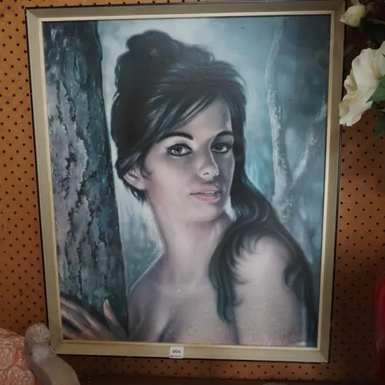 framed Lynch print - some damage