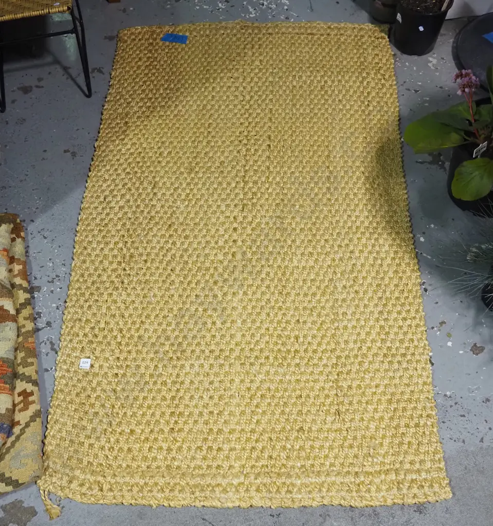 woven jute floor mat L-1610 W-910 Image 1++