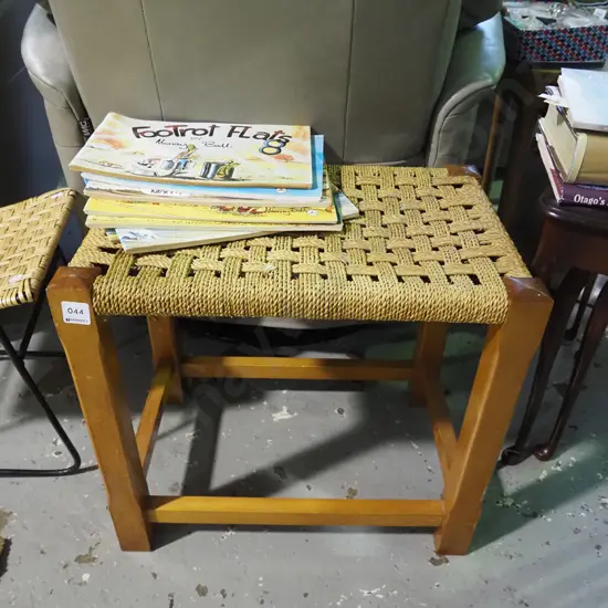 seagrass and rimu stool