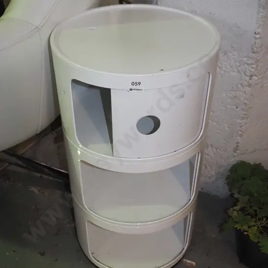 Mocka cylindrical cabinet/end table