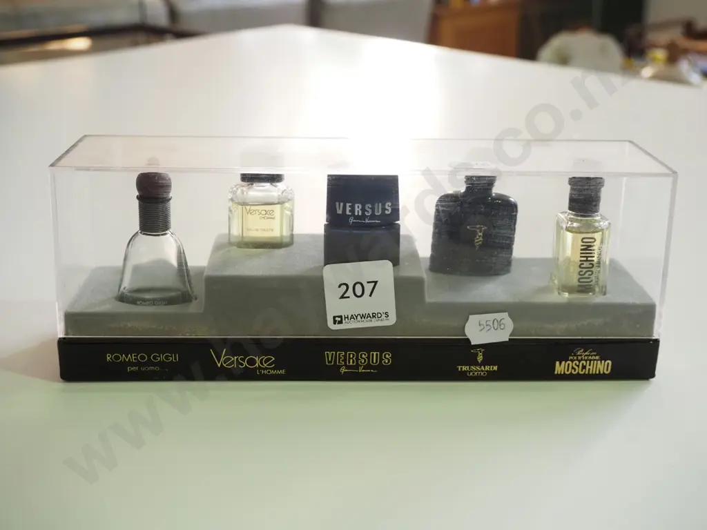box of 5 perfume samples - some open Image 1++
