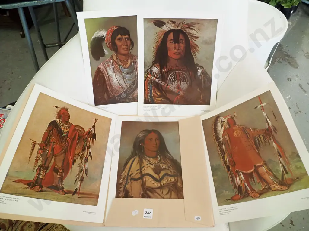 folio of unframed first nations prints Image 1++