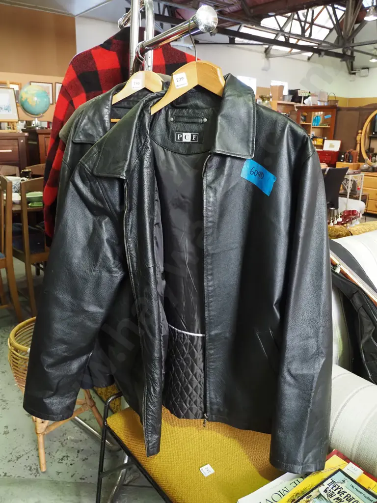 gents XL  leather jacket Image 1++