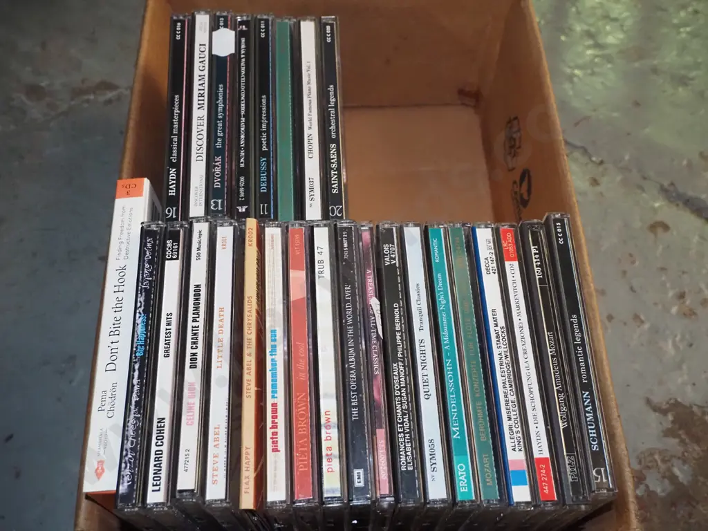 box of CDs Image 1++