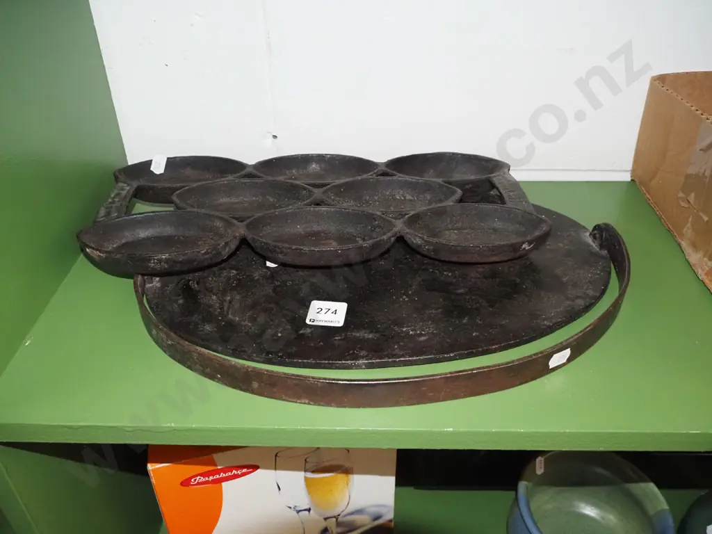 cast iron gem stones, griddle Image 1++