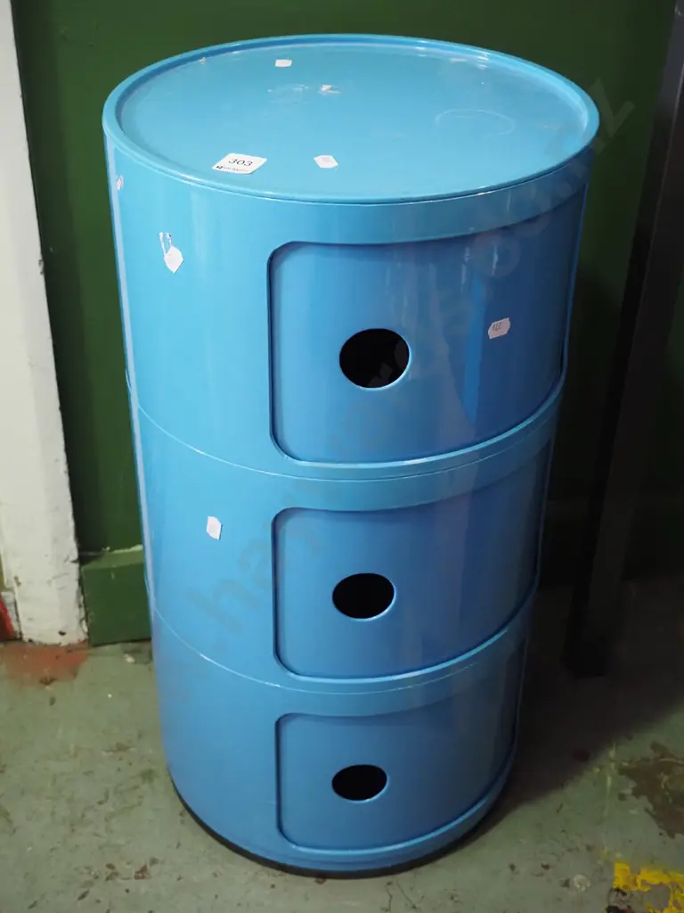 Mocka cylindrical storage cabinet / end table Image 1++