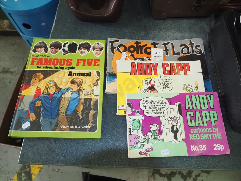Andy Capp, Footrot Flats and Famous Five books Image 1++