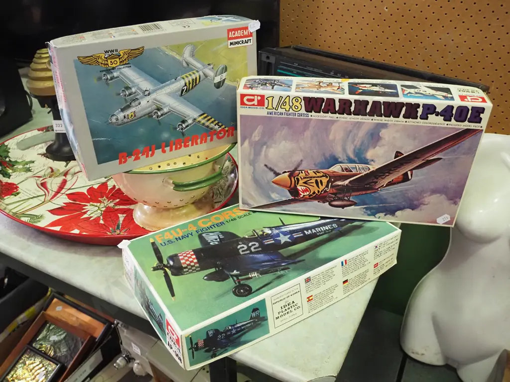 4 yet to be assembled military aircraft models Image 1++