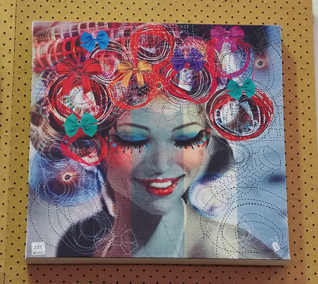 framed print on canvas - female portrait Image 1++