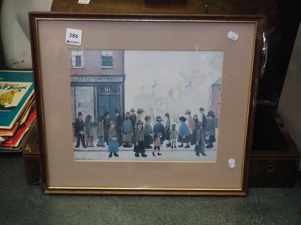 framed Lowry print Image 1++