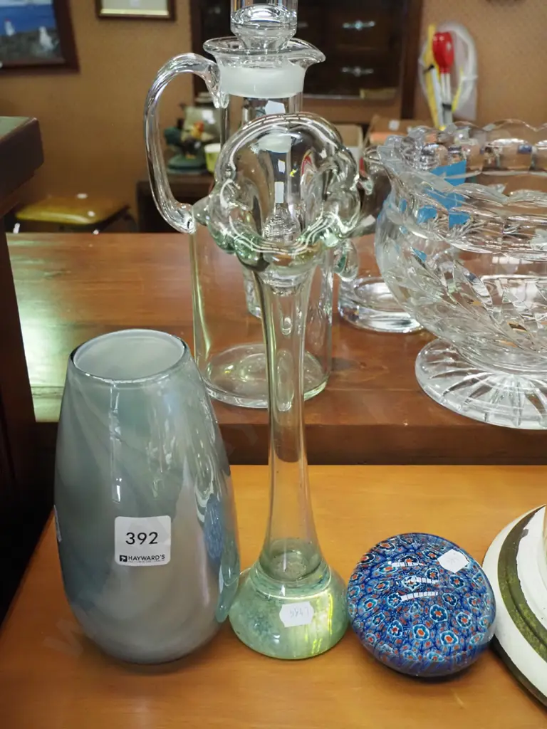 Jack in the pulpit vase vase, swirl vase, paperweight Tallest H-280 Image 1++