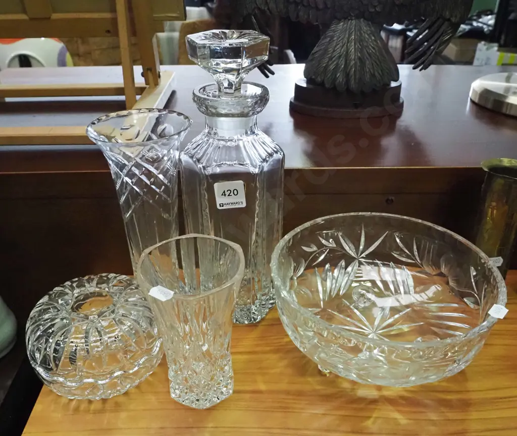 cut crystal bowl, vases etc Image 1++