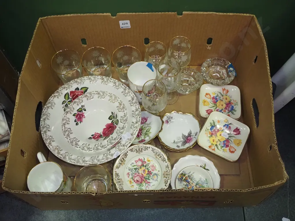 box; crystal, china, glassware Image 1++