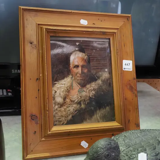 framed Goldie print